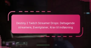 Destiny 2 Twitch Streamer Drops: Deltagende streamere, Eventplaner, Krav til indløsning