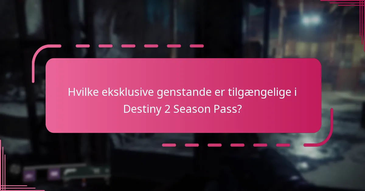 Hvilke platforme understøtter Destiny 2 Season Pass belønninger?